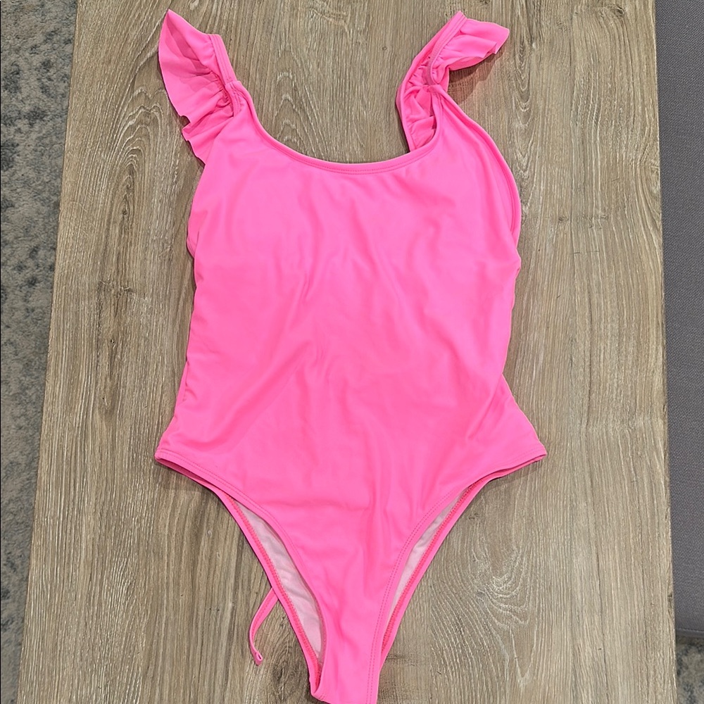 Bright Pink Ruffle Swimsuit 3 for $20